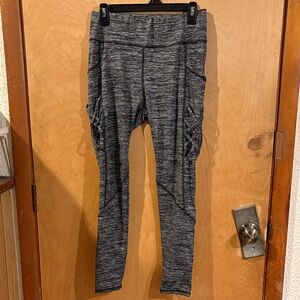 Gray Ruched Leggings